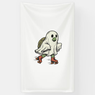 Lona Tortuga Fantasma Patinaje Sobre Ruedas Diseño Vint