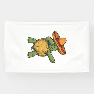Lona Tortuga haciendo dabbing Sombrero Diseño Vector Vi