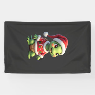 Lona Tortuga Jersey Feo Sombrero Santa Navidad Camiseta