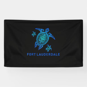 Lona Tortuga tribal azul del mar de Fort Lauderdale Flo