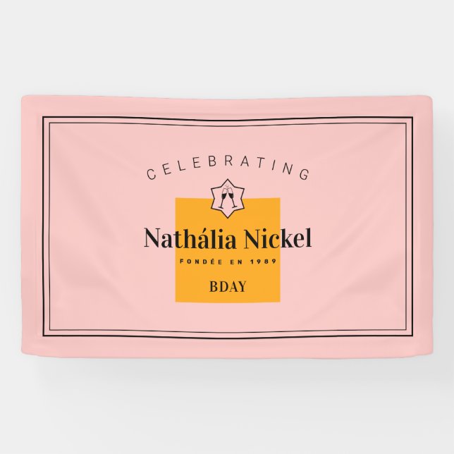 Lona Tosta de champaña (Horizontal)