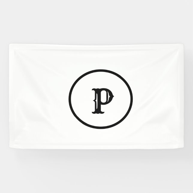 Lona Tote DE ESTILO MÍNIMO MODERNO MONOGRAM ELEGANTE SE (Horizontal)
