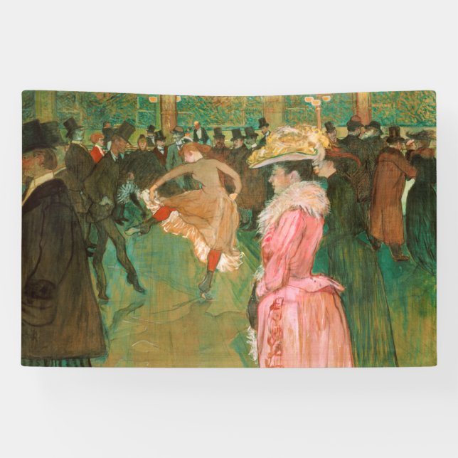 Lona Toulouse-Lautrec - En el Rouge, la danza (Horizontal)