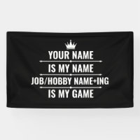 Trabajo divertido personalizado y nombre de aficio