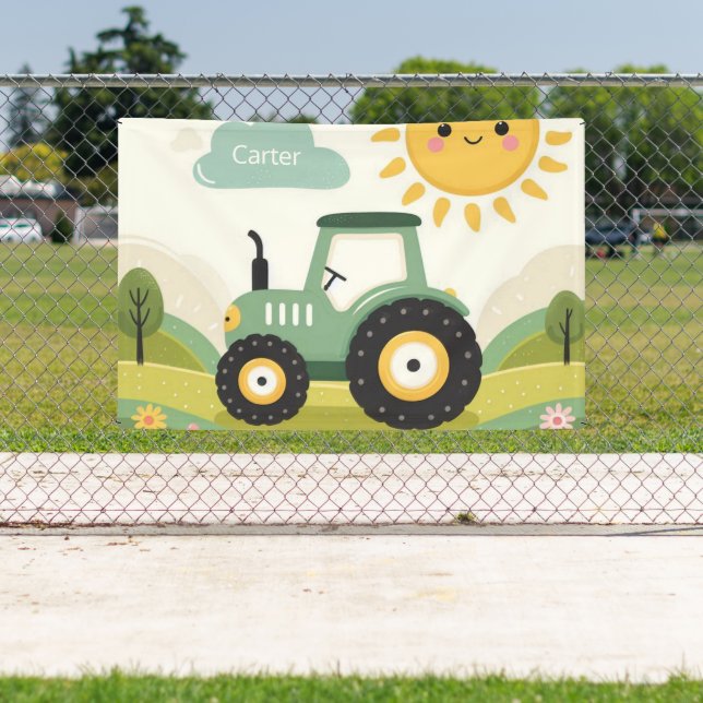 Lona Tractor/granja personalizado (in situ)