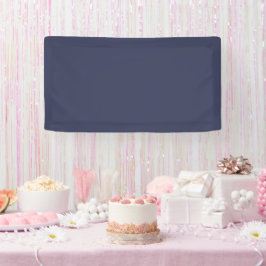 Lona Tradicional - Banner azul clásico