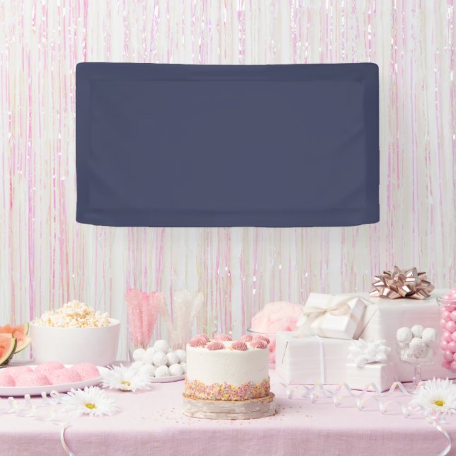 Lona Tradicional - Banner azul clásico (Fiesta)