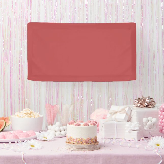 Lona Tradicional - Banner rojo cálido (Fiesta)