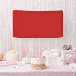 Lona Tradicional - Banner rojo clásico