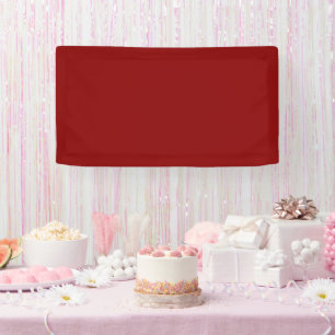 Lona Tradicional - Banner rojo oscuro