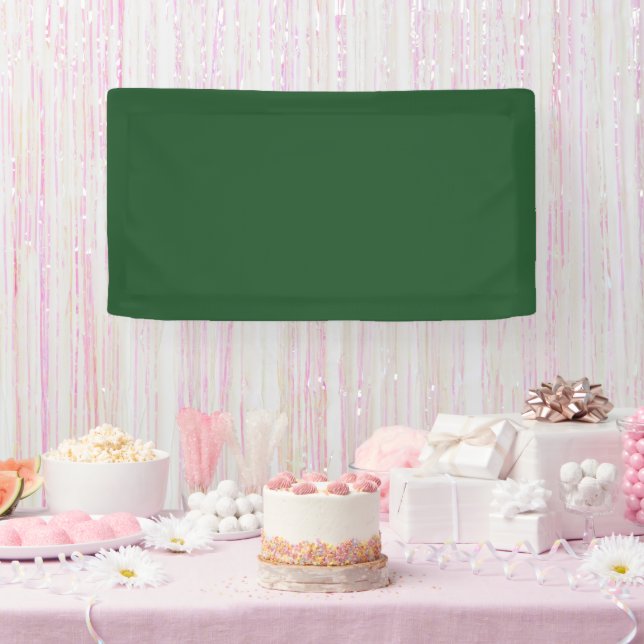 Lona Tradicional - Banner verde oscuro (Fiesta)