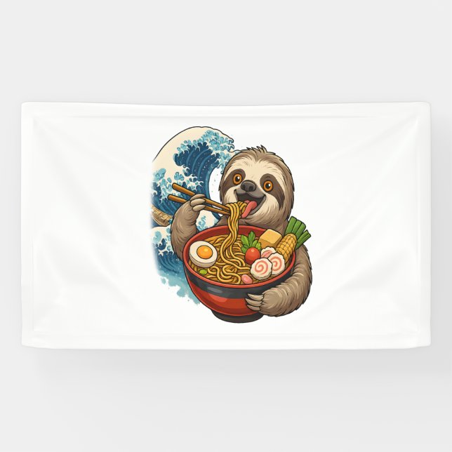 Lona Tragedia de Ramen japonés (Horizontal)