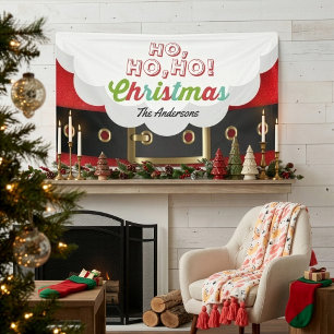 Lona Traje de Papá Noel Ho Ho Ho Navidad Feliz Año Nuev