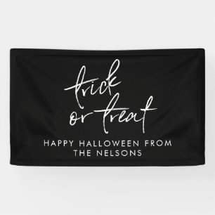 Lona Transmisión Feliz Halloween Guiada Por Nombre De
