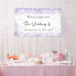 Lona Trato de lavanda blanca boda