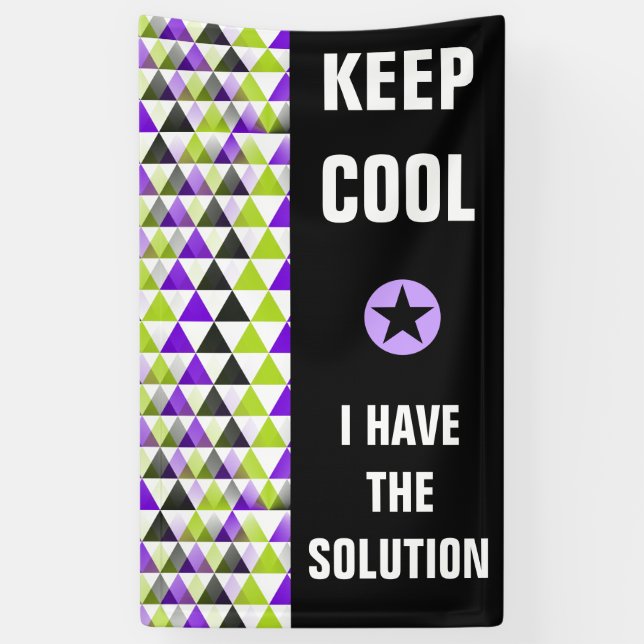 Lona Triángulos sin soldadura patrón - violeta verde ne (Vertical)