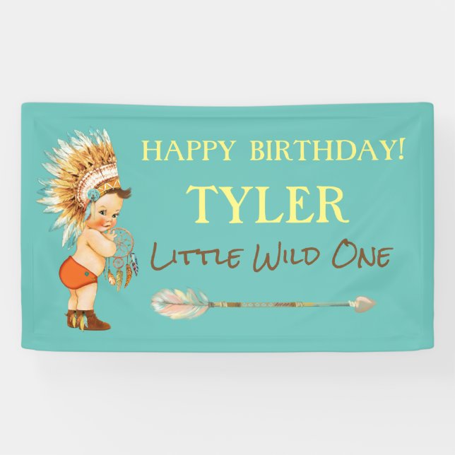 Lona Tribal Boy Headdress Native American Arrow (Horizontal)