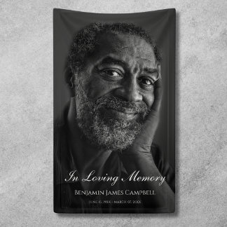 Lona Tributo al funeral conmemorativo