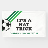 Triciclo de Fútbol Gorra de Rayas Verdes Cumpleaño