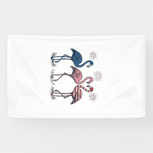 Lona Trío de Flamencos Patrióticos Diseño de Grabado Vi