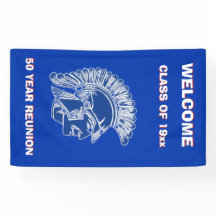 TROJAN DEL AZUL DE LA GRADUACIÓN DE LA REUNIÓN DE