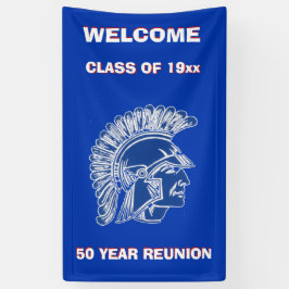 LONA TROJAN DEL AZUL DE LA GRADUACIÓN DE LA REUNIÓN DE
