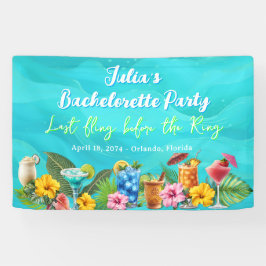 Lona Tropical Bachelorette Party Blue Waves