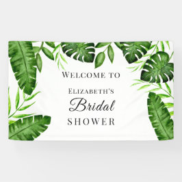 Lona Tropical Bridal Shower Watercolor Script Jungle