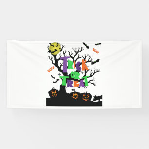 Lona Truco o Trato Boo 4x8 Estandarte de Vinilo