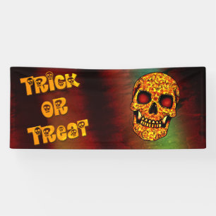 Lona Truco o trato cráneo aterrador de Halloween Bandan