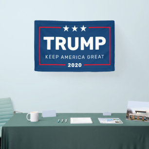Lona Trump 2020 Mantén a Estados Unidos Gran Caja Mode