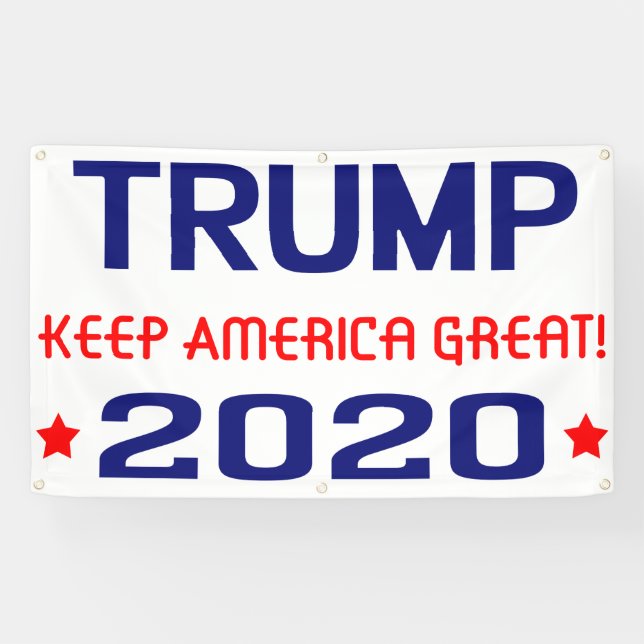 Lona Trump 2020 Mantenga a Estados Unidos grande (Horizontal)