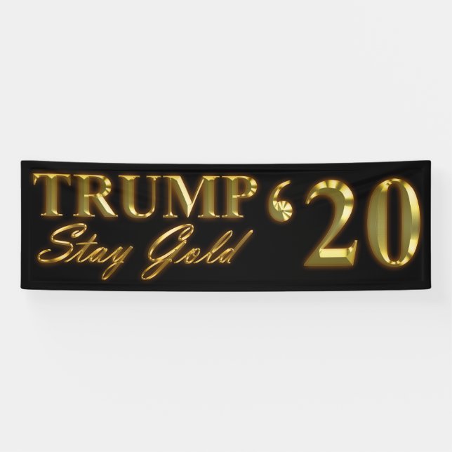 Lona TRUMP 2020 - Stay Gold (Horizontal)