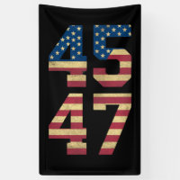 Trump 2024 45 47 Bandera Americana Vintage Retro 4