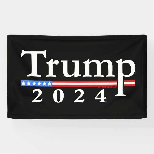 Lona Trump 2024 Classic Black and Red (Horizontal)