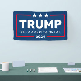 Lona Trump 2024 Mantenga a Estados Unidos grande - rojo