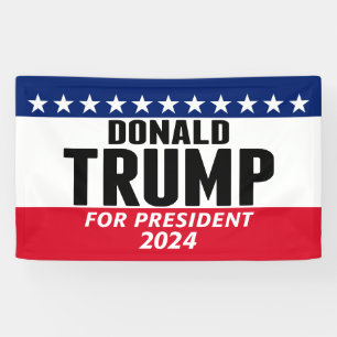 Lona Trump 2024 Mantenga a Estados Unidos grande - rojo