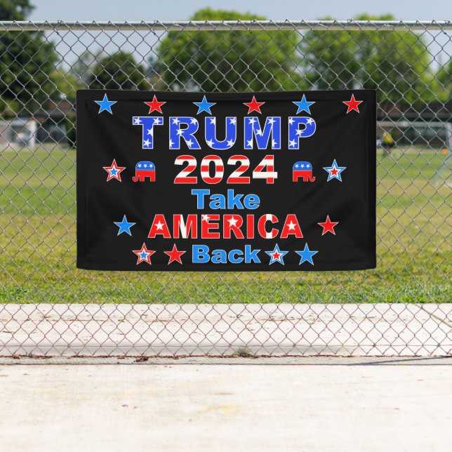 Lona TRUMP 2024 Recuperar a Estados Unidos (In situ)