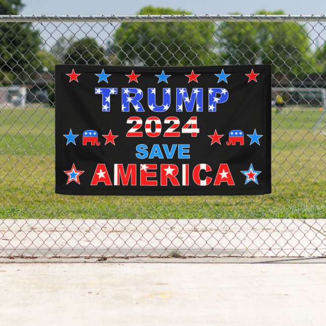 LONA TRUMP 2024 SAVE AMÉRICA (In situ)