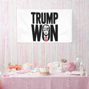 Lona Trump Ganó Trump Vance Elección Presidente Discurs