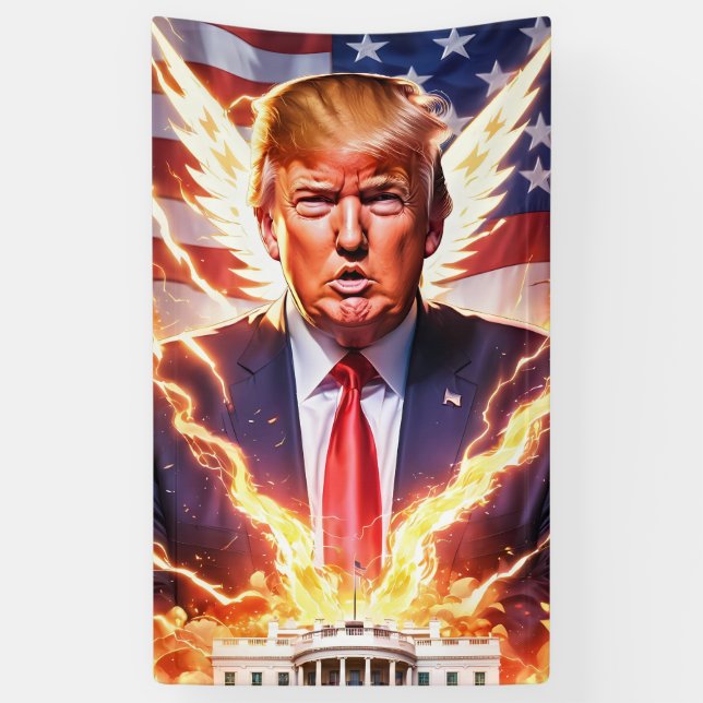 Lona Trump MAGA 2024 Save America (Vertical)