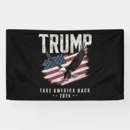 Lona Trump Recuperar América 2024 Elección Vintage