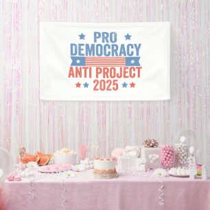 Lona Trump republicano pro proyecto antidemocrático 202