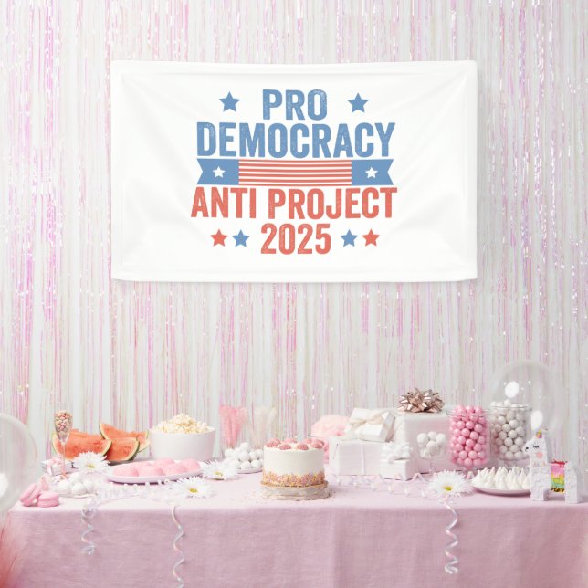 Lona Trump republicano pro proyecto antidemocrático 202 (Fiesta)