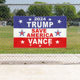 LONA TRUMP VANCE 2024 SAVE AMÉRICA