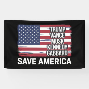 Lona Trump Vance Musk Kennedy Gabbard 2024 Salva Améric