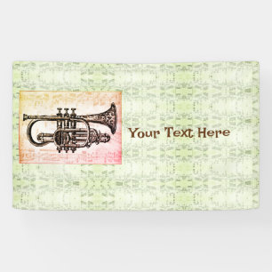 Lona Trumpet Y Notas De Música