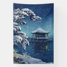 Lona Tsuchiya Koitsu - Nieve sobre el Ukimido en Katada