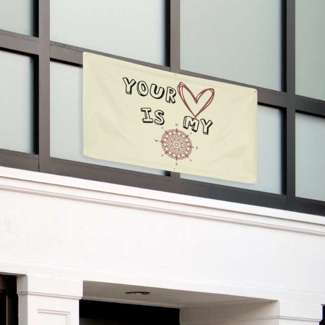 Lona Tu corazón es mi brújula (Edificio exterior)