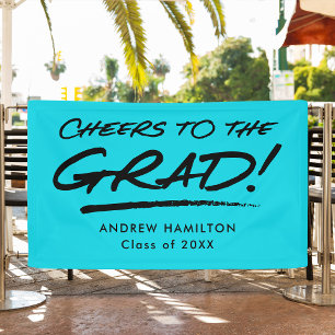 Lona Turquoise Cheers to the Grad Graduation